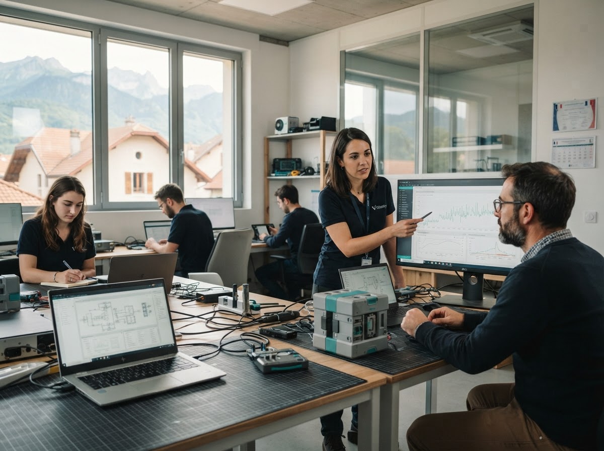 Vélantis Pro 7.2 équipe travaillant sur une analyse de données